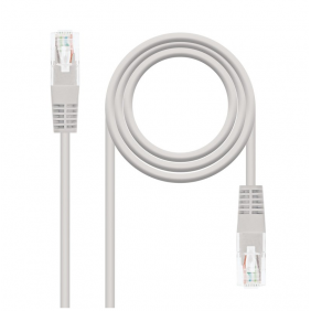 Nanocable cable de red rj-45 utp awg24 cat. 5e 50cm gris