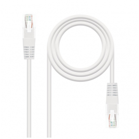 Nanocable cable de xarxa rj-45 utp awg24 cat. 5e 1m blanc