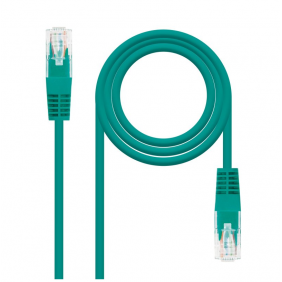 Nanocable cable de red rj-45 utp awg24 cat.6 50cm verde