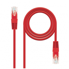 Nanocable cable de red rj-45 utp awg24 cat.6 50cm rojo