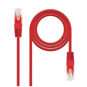 Nanocable cable de xarxa rj-45 utp awg24 cat.6 50cm vermell