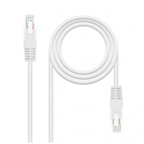 Nanocable cable de red rj-45 utp awg24 cat.6 1m blanco