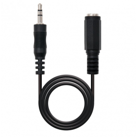 Nanocable cable d'àudio jack 3.5 mascle/femella 3m negre