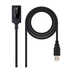 Nanocable cable prolongador usb 2.0 tipo a macho/hembra 5m