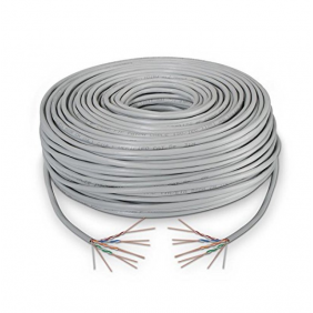 Nanocable bobina cable de xarxa ftp cat5e 305m grisa