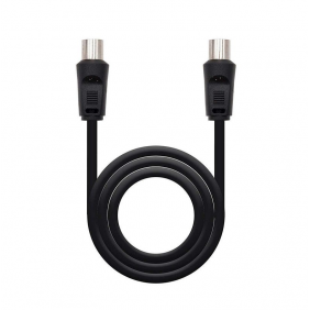 Cable coaxial antena analogico 1.8m negro