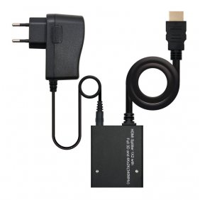 Nanocable splitter hdmi 1x2 amb alimentació + cable hdmi 50cm