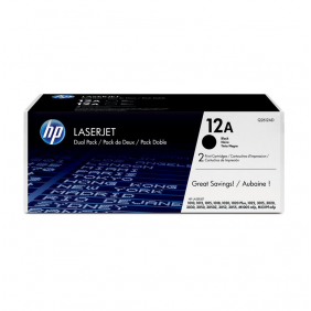 Hp 12a pack ahorro tóner original laserjet negro