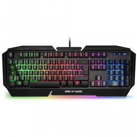 Spirit of gamer pro-k5 rgb teclat gaming usb