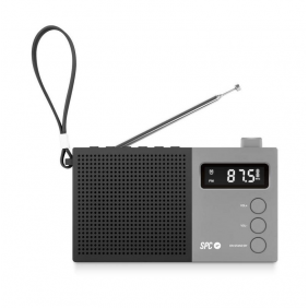 Spc jetty max radio portátil despertador negra