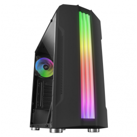 Mars gaming mck cristall temperat rgb usb 3.0 negra