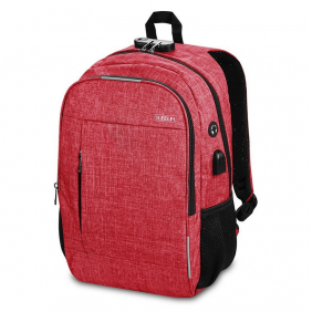 Subblim urban lock mochila roja para portátil hasta 16"