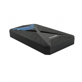 Tooq tqe-2550bl caja externa gaming led azul 2.5" sata3 usb 3.0/3.1 gen1