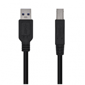 Aisens cable usb 3.0 a usb-b macho/macho 2m negro