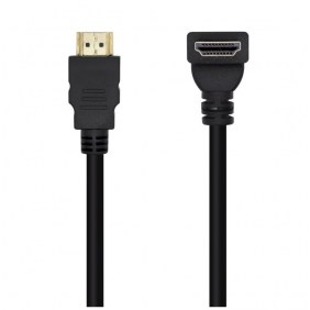 Ainsens cable hdmi acodado 2.0 4k macho/macho 1m negro