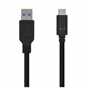 Aisens cable usb 3.1 a usb-c macho/macho 0.5m negro