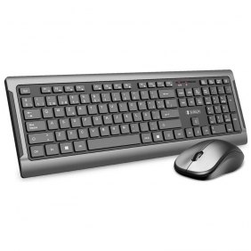 Subblim teclado + ratón inalámbrico gris/negro