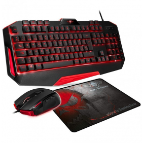 Spirit of gamer 3in1 pack teclado + ratón + alfombrilla gaming