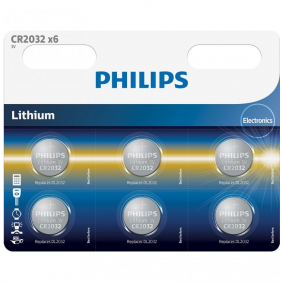 Philips pack 3 pilas de botón litio cr2032 3v