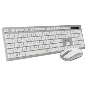 Subblim ergo combo teclado + ratón inalámbrico plata/blanco