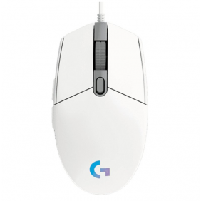 Logitech g102 lightsync ratolí gaming 8000dpi blanc