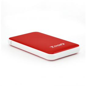 Tooq tqe-2528r caja externa usb 3.1 roja para disco duro 2.5" sataiii