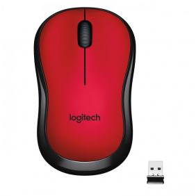Logitech m220 silent ratolí wireless vermell