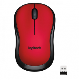 Logitech m220 silent ratón wireless rojo