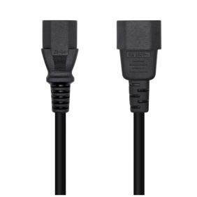 Aisens cable alimentació c13/c14 femella/mascle 10m negre