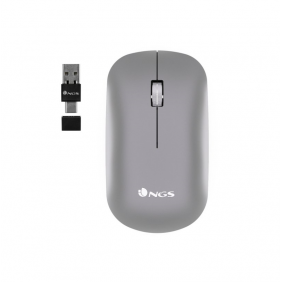 Ngs snoop-rb ratón wireless rgb multidispositivo gris