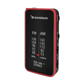 Sunstech rpc6rd radio portátil roja