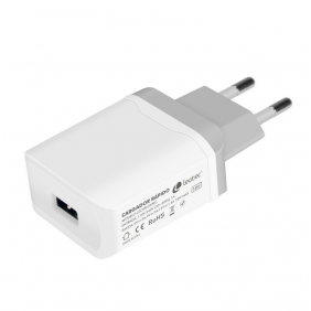 Leotec carregador càrrega ràpida microusb/usb-c 3a