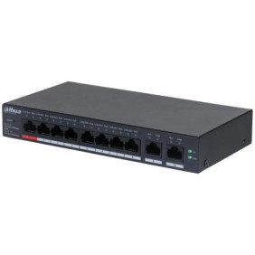 Dahua technology dh-cs4010-8gt-110 switch gestionado l2 gigabit ethernet (10/100/1000) energía sobre ethernet (poe) negro