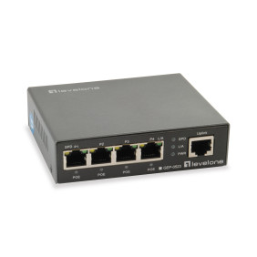 Levelone gep-0523 switch gigabit ethernet (10/100/1000) energía sobre ethernet (poe) negro