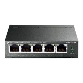 Tp-link tl-sg105pe switch gestionado l2 gigabit ethernet (10/100/1000) energía sobre ethernet (poe) negro