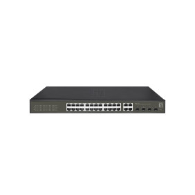 Levelone ges-2128 switch gestionado l2 gigabit ethernet (10/100/1000) negro