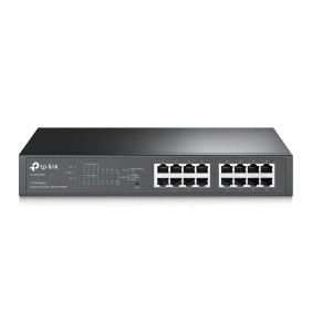 Tp-link tl-sg1016pe gestionado l2 gigabit ethernet (10/100/1000) energía sobre ethernet (poe) 1u negro