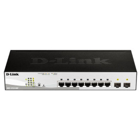 D-link dgs-1210-08p switch gestionado l2 gigabit ethernet (10/100/1000) energía sobre ethernet (poe) negro