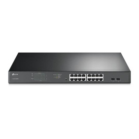 Tp-link tl-sg1218mpe gestionado l2 gigabit ethernet (10/100/1000) energía sobre ethernet (poe) 1u negro