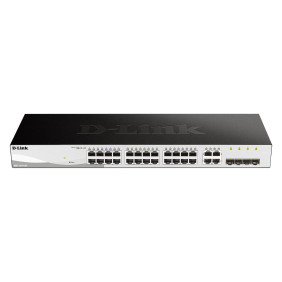 D-link dgs-1210-28 switch gestionado l2/l2  1u negro