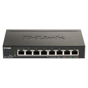 D-link dgs-1100-08pv2 gestionado l2/l3 gigabit ethernet (10/100/1000) energía sobre ethernet (poe) negro