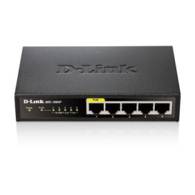 D-link des-1005p switch no administrado energía sobre ethernet (poe) negro