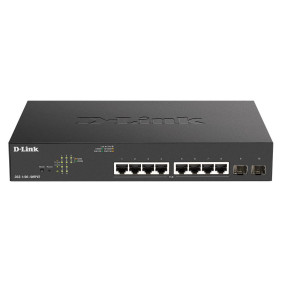 D-link dgs-1100-10mpv2 switch gestionado l2 gigabit ethernet (10/100/1000) energía sobre ethernet (poe) 1u negro