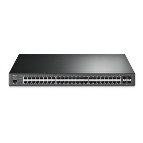 Tp-link jetstream tl-sg3452p switch gestionado l2/l3 gigabit ethernet (10/100/1000) energía sobre ethernet (poe) 1u negro