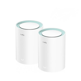 Cudy m1300 2-pack sistema wi-fi mesh (wi-fi en malla) doble banda (2,4 ghz / 5 ghz) wi-fi 5 (802.11ac) blanco 1 interno