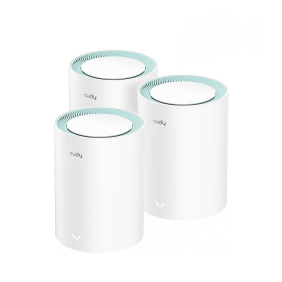 Cudy m1300 3-pack sistema wi-fi mesh (wi-fi en malla) doble banda (2,4 ghz / 5 ghz) wi-fi 5 (802.11ac) blanco 1 interno