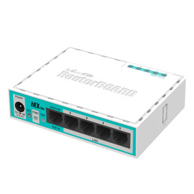 Mikrotik hex lite router blanco