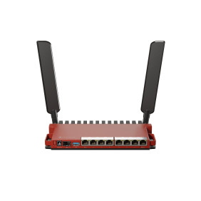 Mikrotik l009uigs-2haxd-in router inalámbrico gigabit ethernet banda única (2,4 ghz) rojo