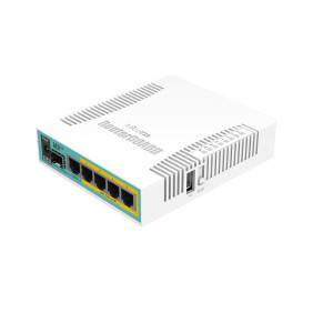 Mikrotik hex poe router blanco