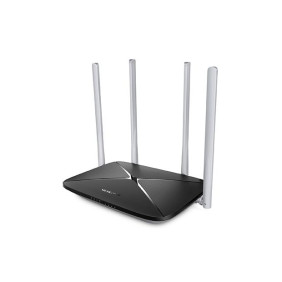 Mercusys ac12 router inalámbrico ethernet rápido doble banda (2,4 ghz / 5 ghz) negro